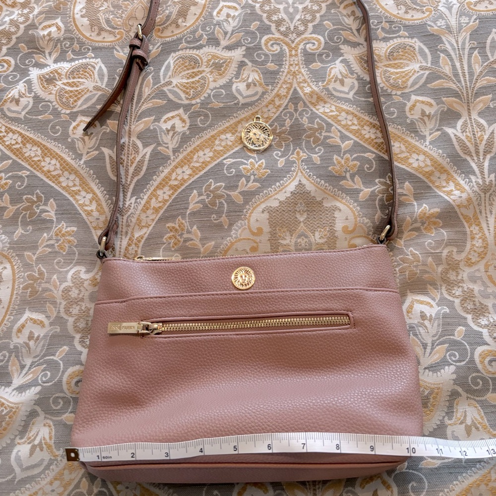 Anne Klein crossbody or shoulder purse mauve pink